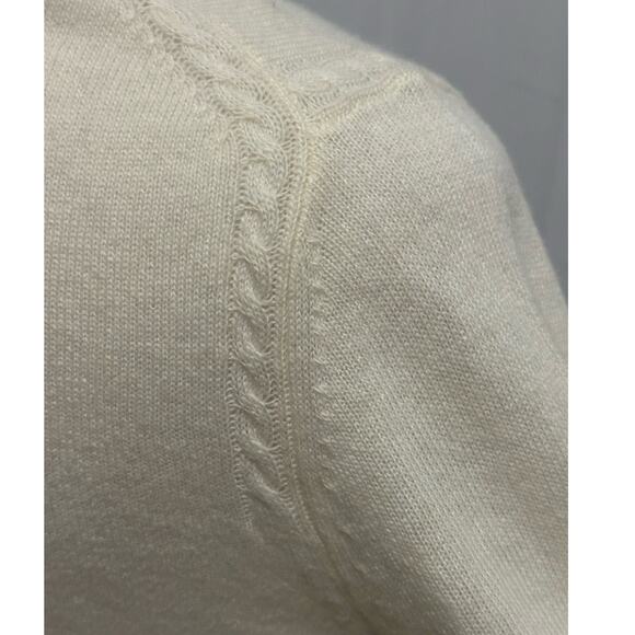 Banana Republic BR Wool Cream Sweater Knit Rope Accent size S Filpucci Italian - Picture 4 of 10